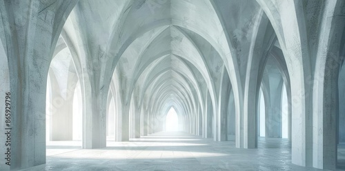 Arches and Columns of a Bui...