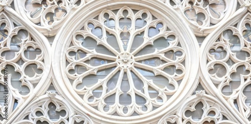 Ornate Stone Window Illustr...