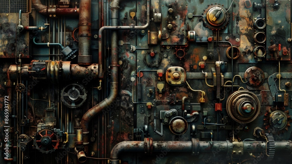 Mechanical Malevolence: Steampunk Illustration of a Corrupt System Mechanical Malevolence: Steampunk Illustration of a Corrupt System