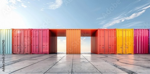 Colorful Shipping Container...