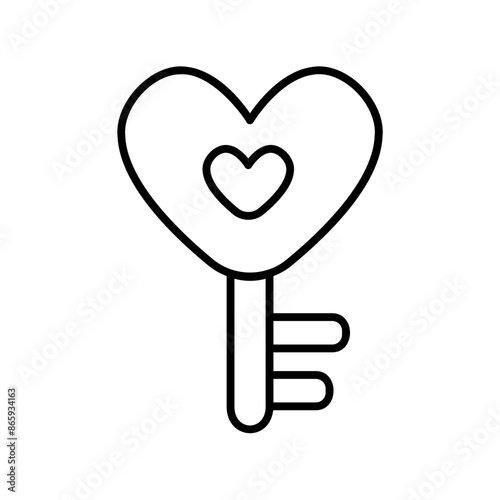 heart keyshaped handle photo