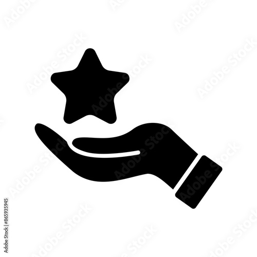 hand holding star