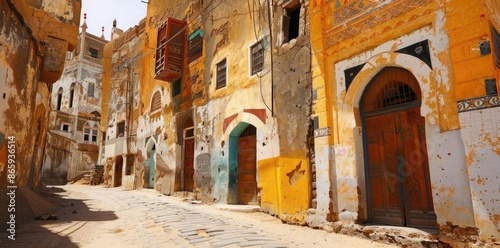 Old City Street in Yemen, P...