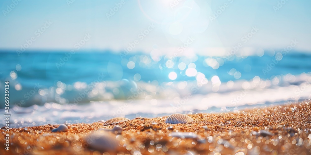 Beach with shells Beach with shells