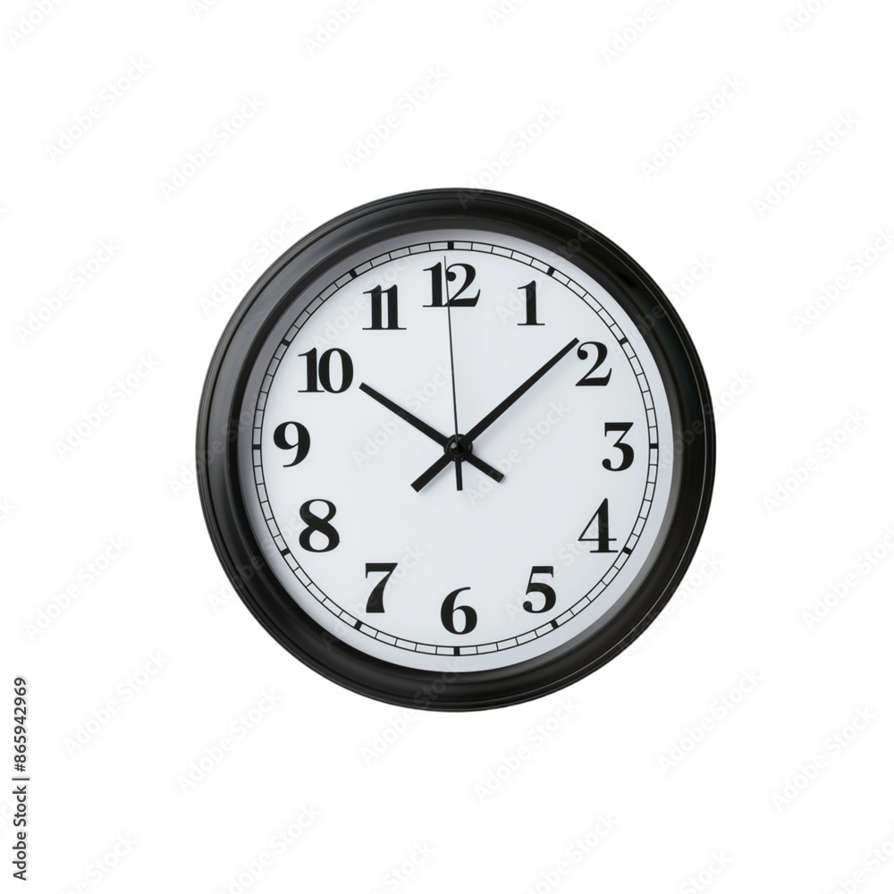 Black and White Clock on Checkered Background Black and White Clock on Checkered Background