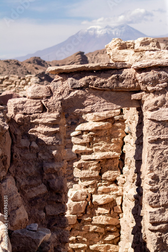 Atacameño fortress in the Lasana Valley, Loa River in the Atacama Desert photo