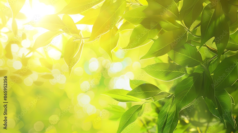 Fototapeta premium Summer Nature Bright Background Texture with Sunlight