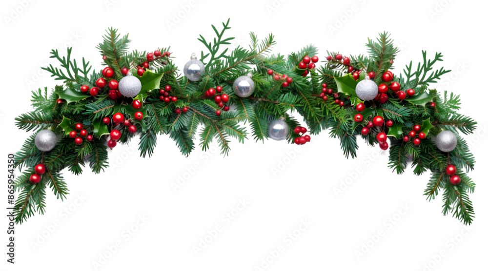 christmas decoration on white christmas decoration on white