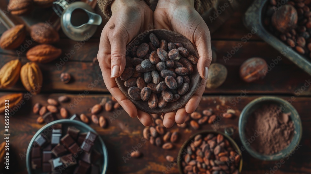 Person holding bowl with nuts Person holding bowl with nuts