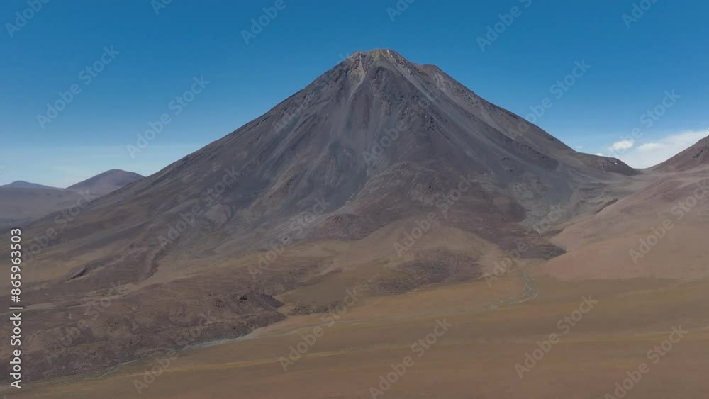 Licancabur volcano in Atacama, Chile. Aerial view. South America
Licancabur volcano in Atacama, Chile. Aerial view. South America