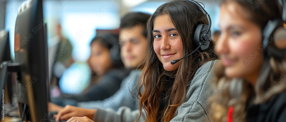 Students participating in online education programs, collaborative and interactive, Engaged, Photography, Students participating in online education programs, collaborative and interactive, Engaged, Photography,
