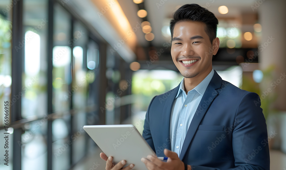 Fototapeta premium happy and excited businessmen investing