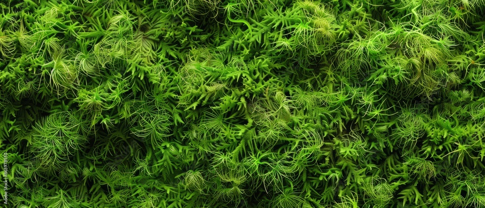 Panoramic close-up, high detail scan of cup moss material, Generative AI Panoramic close-up, high detail scan of cup moss material, Generative AI