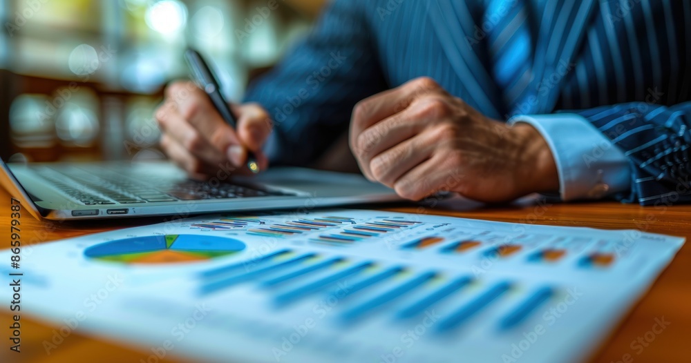 A financial advisor presenting investment options to clients A financial advisor presenting investment options to clients