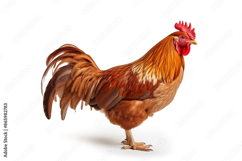 Rooster isolated on white background Rooster isolated on white background