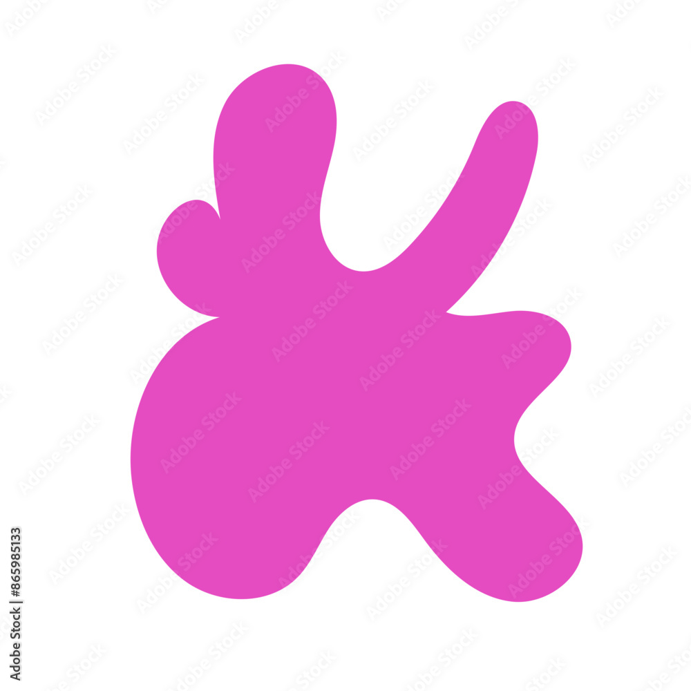 Pink abstract shape vectors Pink abstract shape vectors