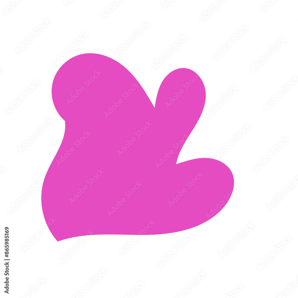 Pink abstract shape vectors Pink abstract shape vectors