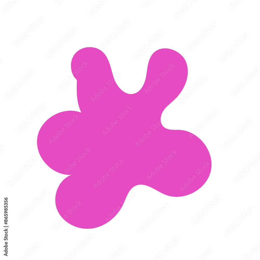 Pink abstract shape vectors