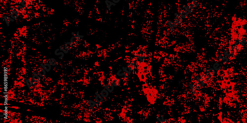 Abstract dark red and black texture of a grunge concrete wall with cracks and scratches background. distressed grunge concrete wall texture. abstract vintage of old surface texture background.	
