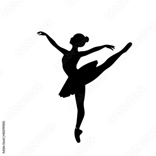 dance woman logo vector design silhouette 