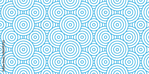 	
Overlapping Pattern Minimal diamond geometric waves spiral and abstract circle wave line. blue color seamless tile stripe geometric create retro square line backdrop white pattern background.