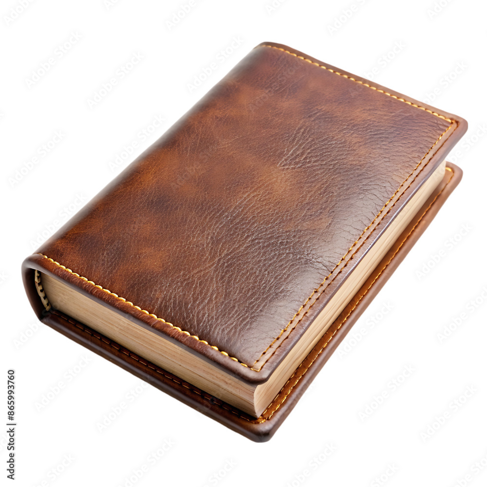 leather book cover on transparent background leather book cover on transparent background