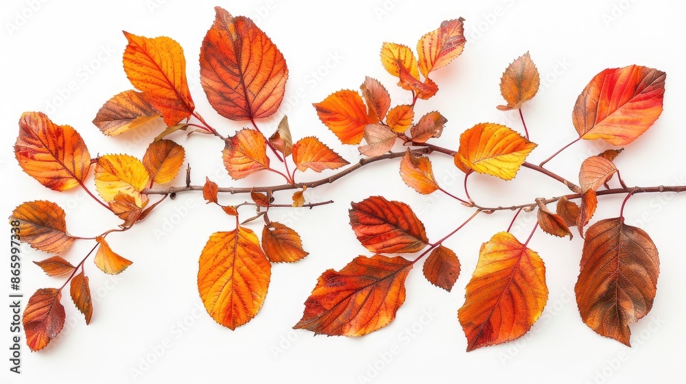 Autumn foliage isolated on white background Autumn foliage isolated on white background