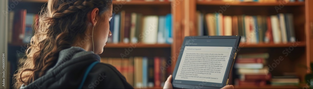 Obraz premium Virtual Literature Tutoring: Interactive Ebook Lessons with Highlighted Text and Annotations
