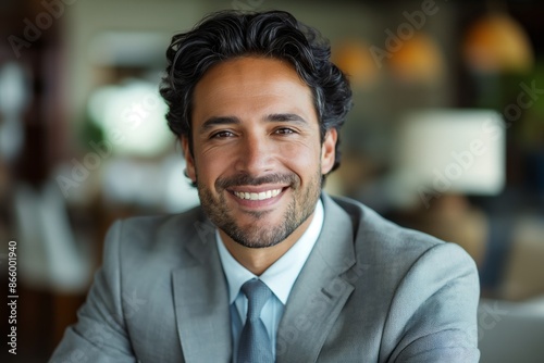 Man in office smiling towards camera © Benjamin