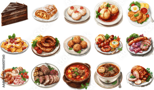 CUISINE SET IN COLOR STYLE, AUSTRIA SET IN COLOR STYLE