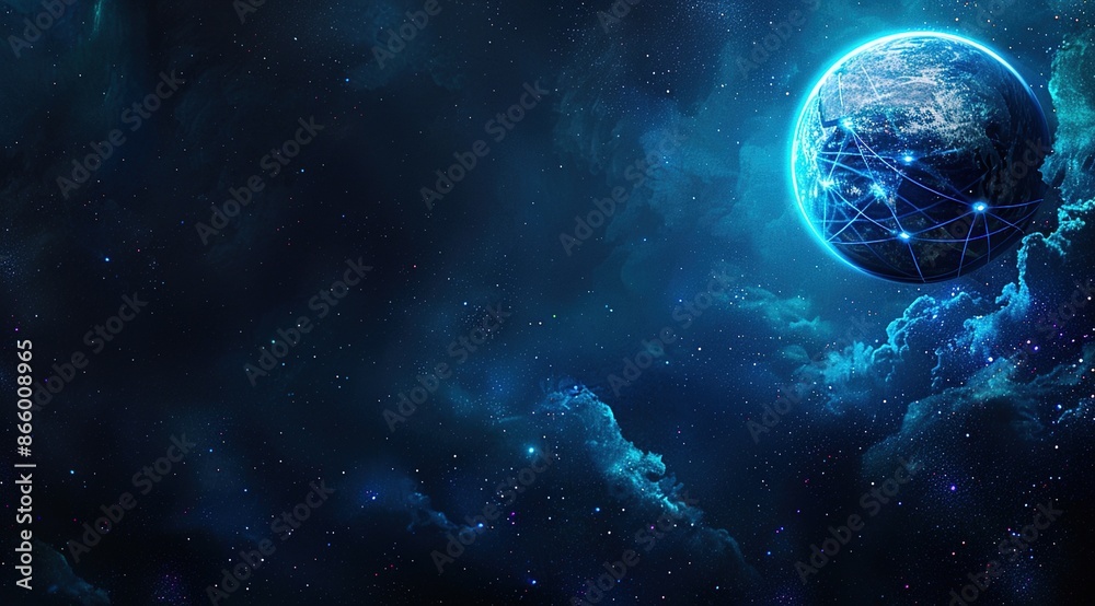 Obraz premium earth and moon