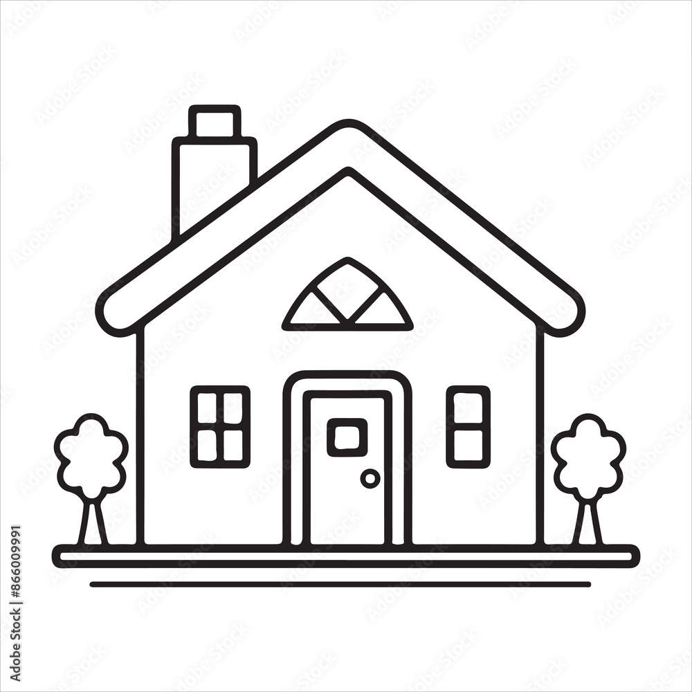 house single Line Icon Vector Design outline
house single Line Icon Vector Design outline
