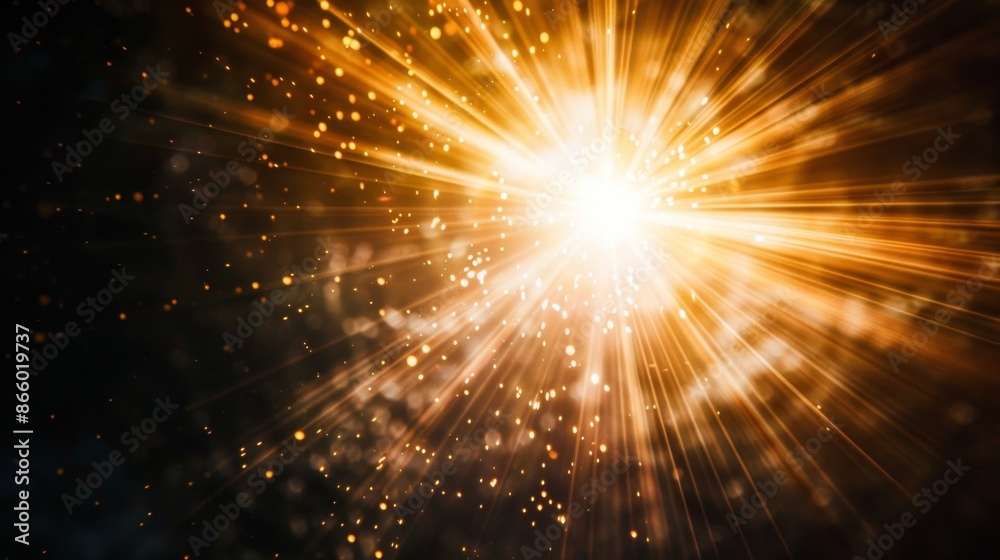 A burst of light radiating from a central point, casting a mesmerizing glow and illuminating the surrounding space. A burst of light radiating from a central point, casting a mesmerizing glow and illuminating the surrounding space.