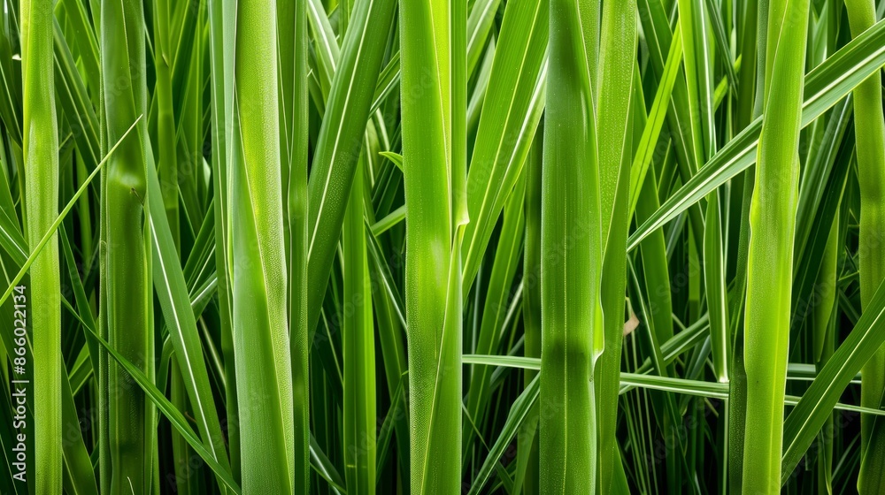 Lush sugar cane fields with fresh stalks, close-up of brown sugar, detailed textures, vibrant green plantation, natural and tranquil atmosphere Lush sugar cane fields with fresh stalks, close-up of brown sugar, detailed textures, vibrant green plantation, natural and tranquil atmosphere