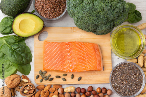 Fotografie Selection of healthy products