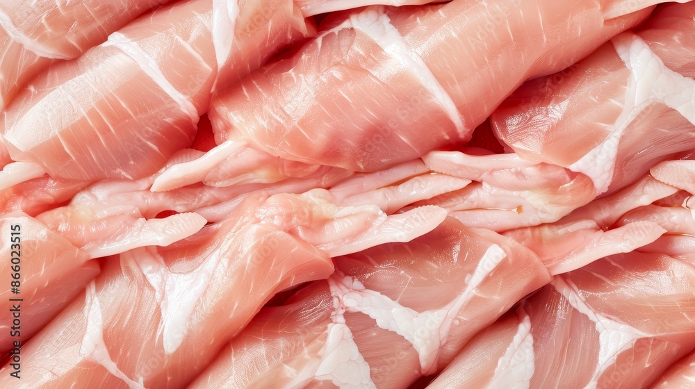 Raw chicken feet arranged in a neat pattern, detailed skin and textures, uncooked, clean and fresh appearance Raw chicken feet arranged in a neat pattern, detailed skin and textures, uncooked, clean and fresh appearance