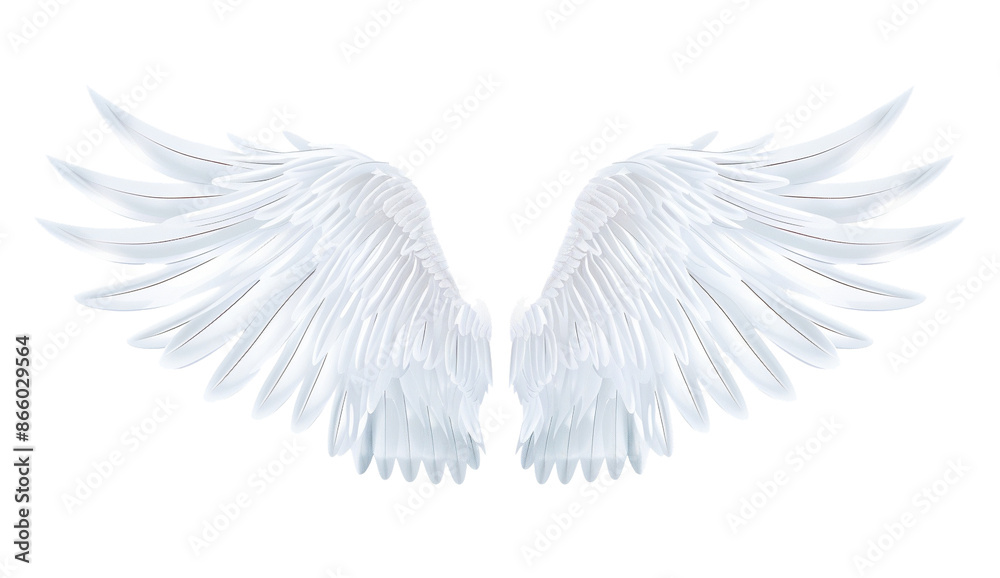 White angel wings png on transparent background. A pair of majestic feathered wings in a front view, bird or angel. White angel wings png on transparent background. A pair of majestic feathered wings in a front view, bird or angel.