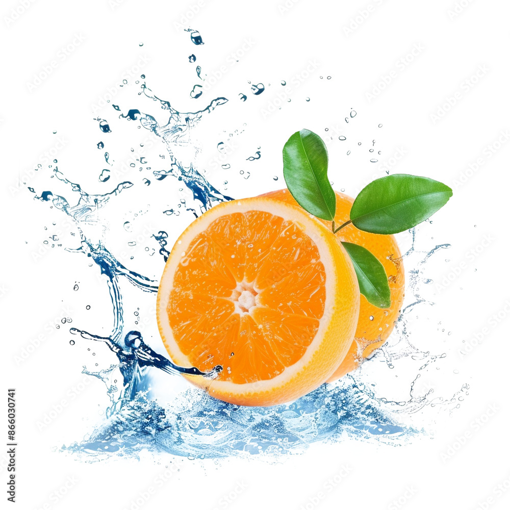 orange Fruit and water splashes png on transparent background orange Fruit and water splashes png on transparent background