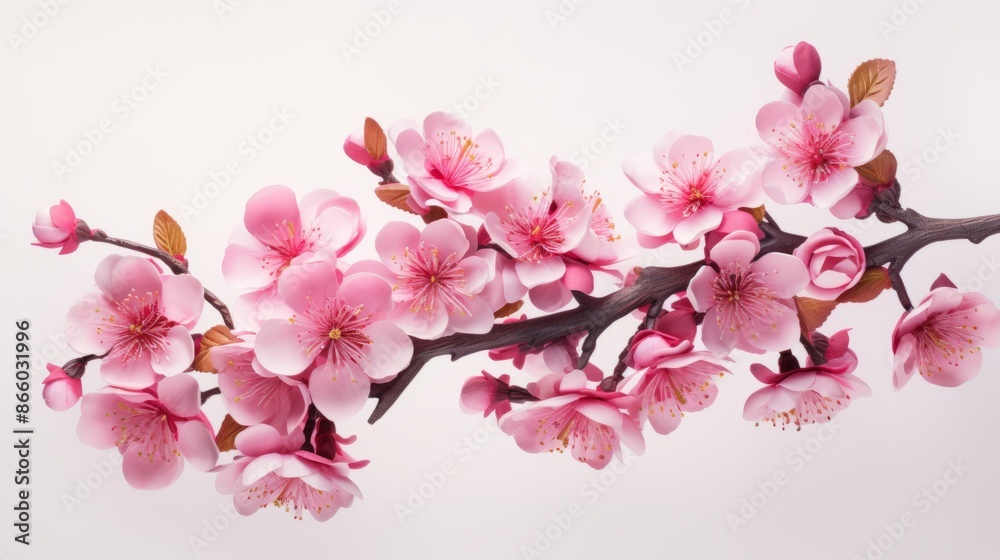 Pink cherry blossom in spring. Beautiful blossoming pink sakura flowers on branches. Pink cherry blossom in spring. Beautiful blossoming pink sakura flowers on branches.