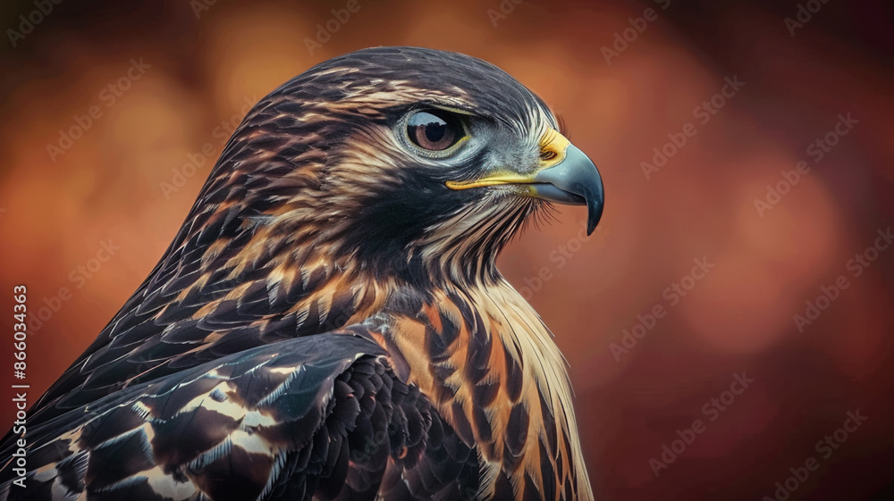 Majestic hawk nature portrait, AI Generative. Majestic hawk nature portrait, AI Generative.