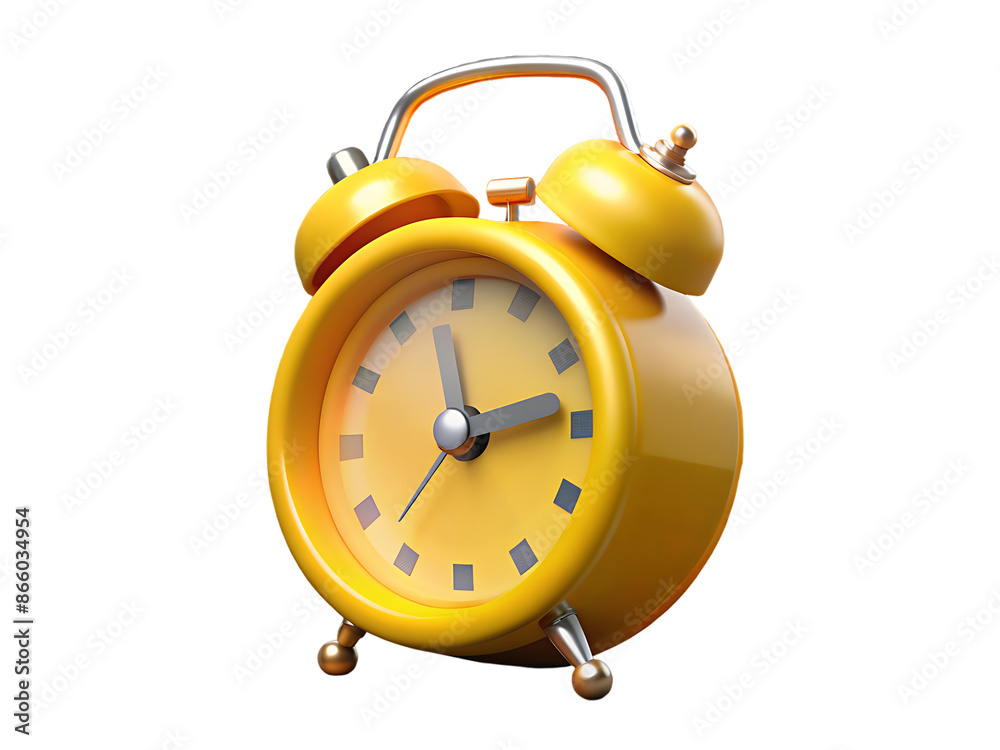 3d alarm clock on white background 3d alarm clock on white background