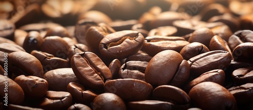 Macro photograph of coffee ...