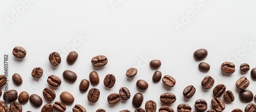 Top-down view of coffee bea...
