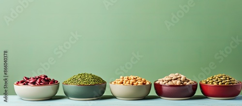 Bowls containing red and wh...