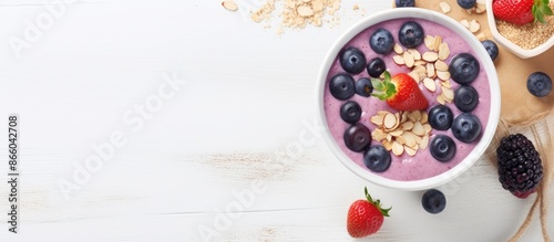 A healthy dessert with a to...