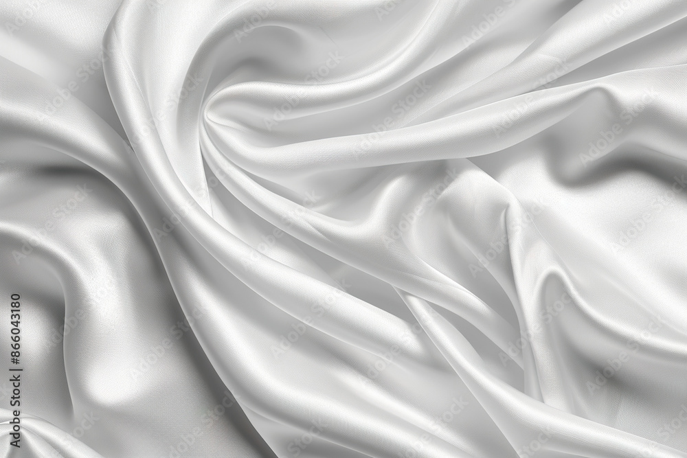 A white fabric with a smooth texture, generative ai image. A white fabric with a smooth texture, generative ai image.