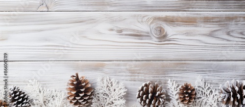 White wooden table decorate...