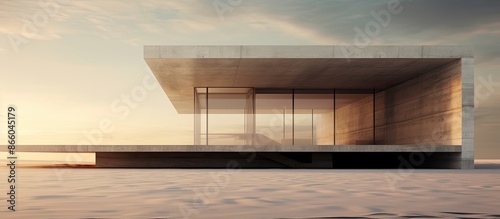 Contemporary structure with...