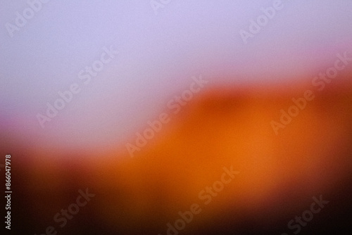 Orange color gradient grainy Abstract background, noise texture effect