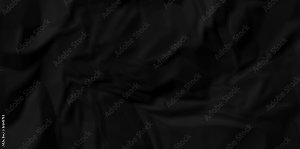 Black wrinkly backdrop paper background. panorama grunge wrinkly paper texture background, crumpled pattern texture. paper crumpled texture. black fabric crushed textured crumpled.
Black wrinkly backdrop paper background. panorama grunge wrinkly paper texture background, crumpled pattern texture. paper crumpled texture. black fabric crushed textured crumpled.